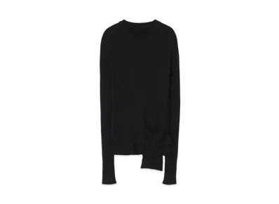 Yohji Yamamoto 7G4 X 2 WG POCKET PULLOVER "Black"