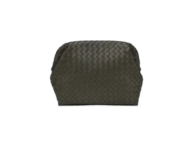 Bottega Veneta Clasp Clutch "Wilderness Green"