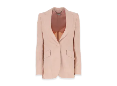 STELLA McCARTNEY Women's Single-Breasted Blazer "Nude/Neutrals"