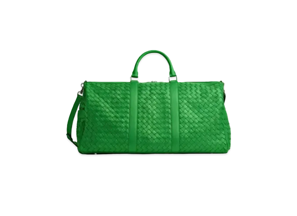 Bottega Veneta Large Intrecciato Duffle "Parakeet"