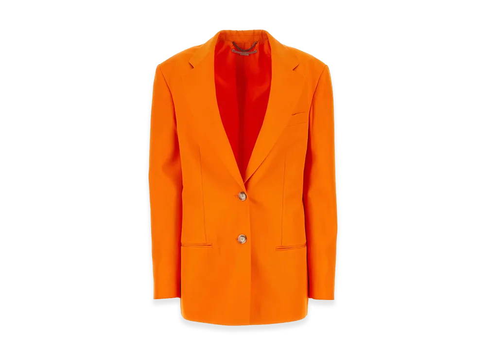 STELLA McCARTNEY Women's Fluo Viscose Oversize Blazer "Orange"