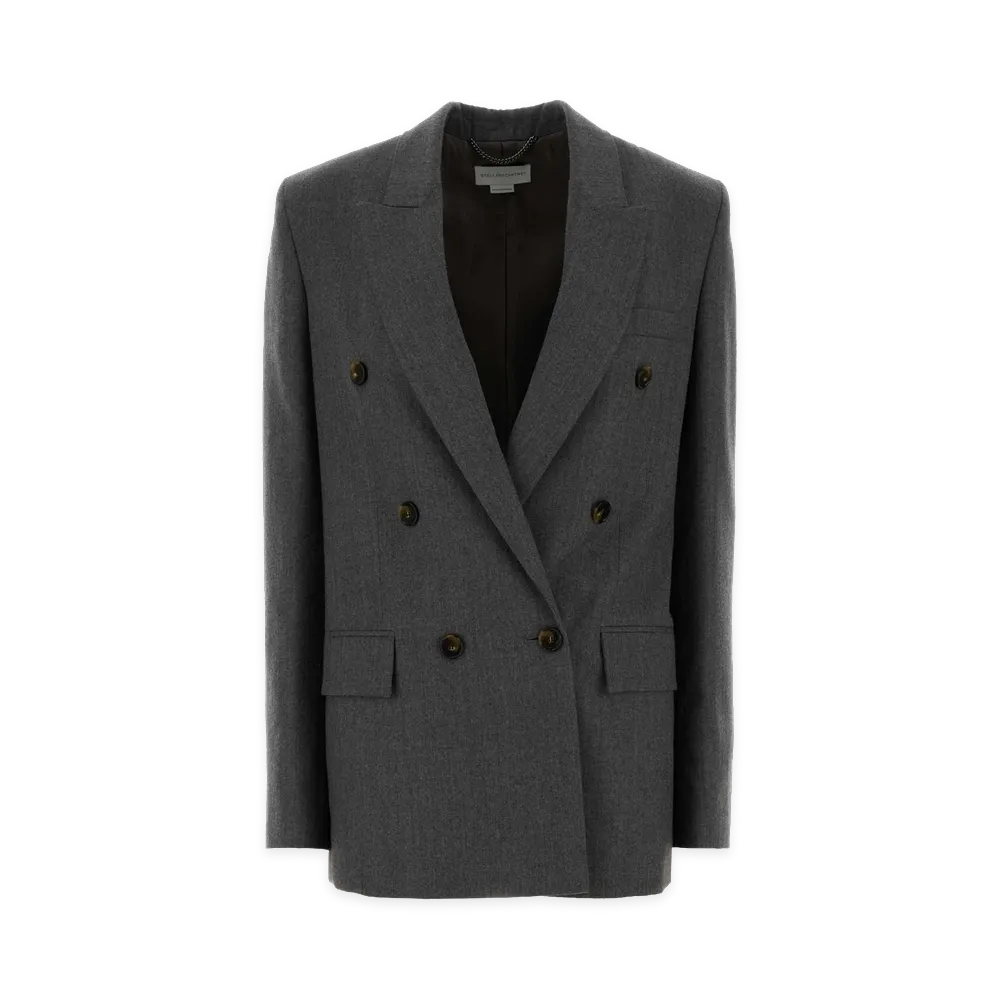STELLA McCARTNEY Women's Flannel Blazer "Gray"