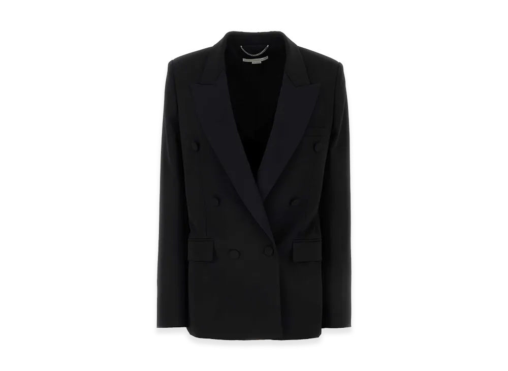 STELLA McCARTNEY Women's Stretch Wool Blazer "Black"