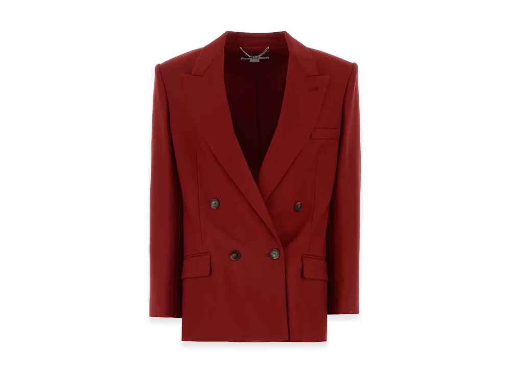 STELLA McCARTNEY Women's Tiziano Wool Blazer "Red"