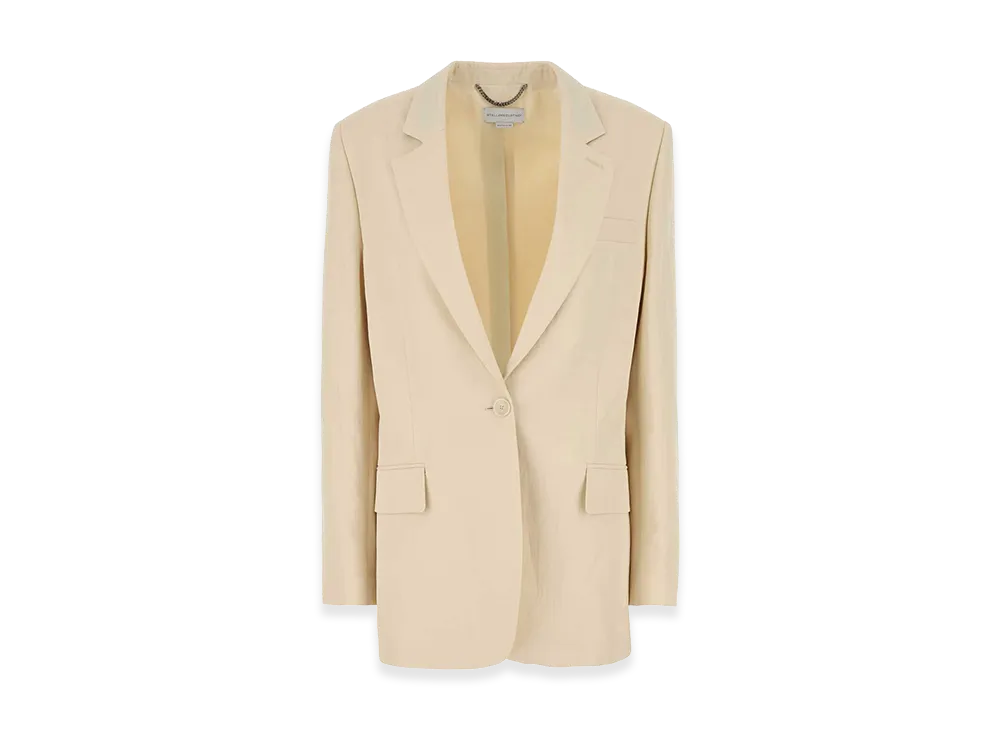 STELLA McCARTNEY Women's Viscose Blend Blazer "Yellow/Ivory"
