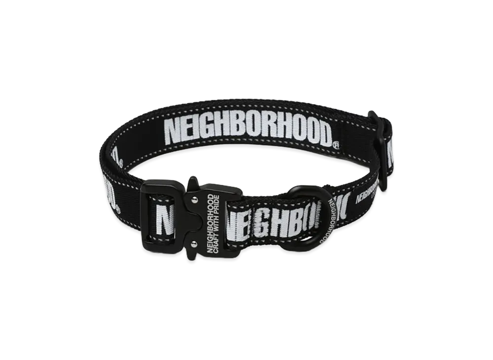 NEIGHBORHOOD Dog Collar Wide "Black"