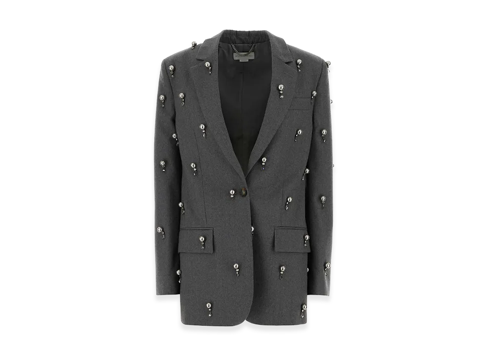 STELLA McCARTNEY Women's Wool Blazer "Gray"