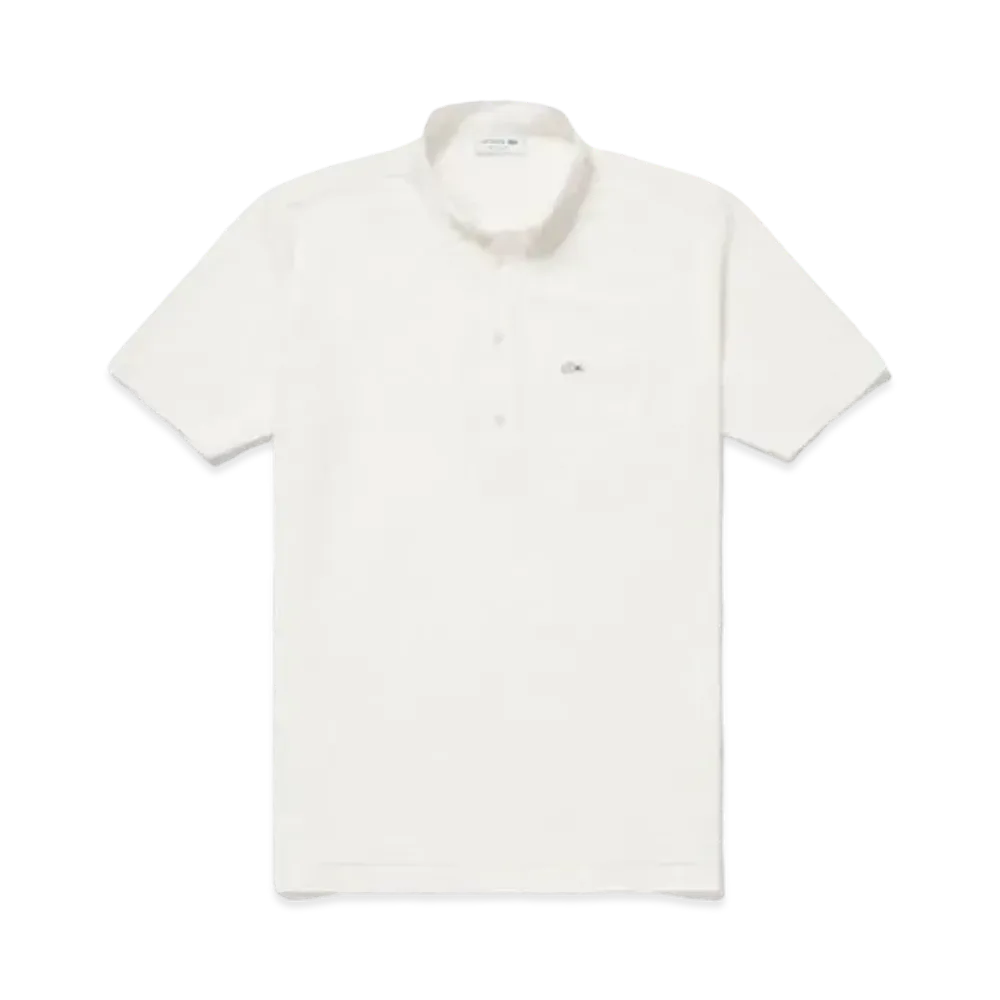 LACOSTE Cool Max Blend Pique Ground Polo Shirt "White"