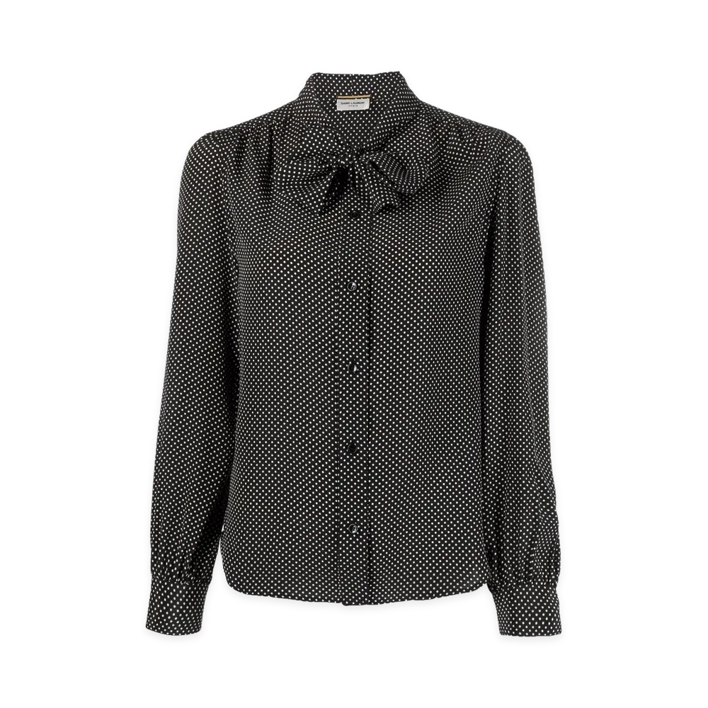 Saint Laurent Women's Shirts "Black"