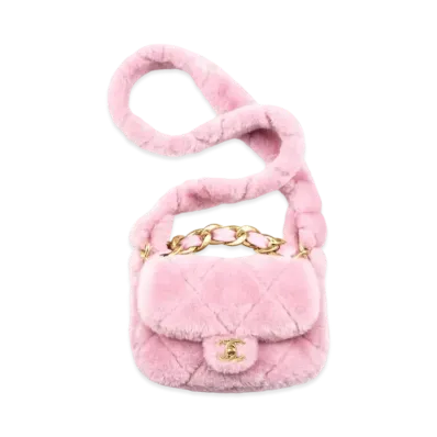 CHANEL Flap Bag Shearing Lambskin "Pink"