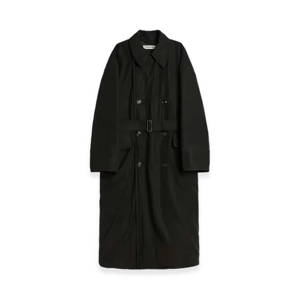 OUR LEGACY Duvet Trench "Black Tide Cotton Nylon"