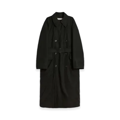 OUR LEGACY Duvet Trench "Black Tide Cotton Nylon"