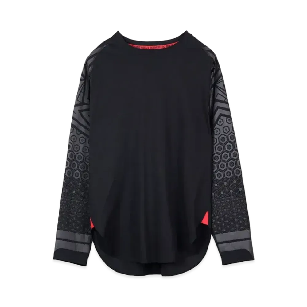 TAIGALIONA TRIBAL PRINT L/S TEE "BLACK"