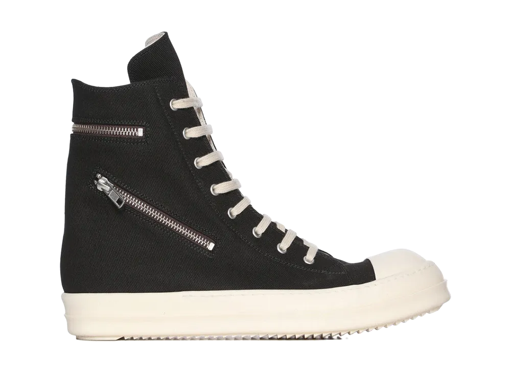 Rick Owens DRKSHDW Women's Cargo Sneaks "Black/Milk"
