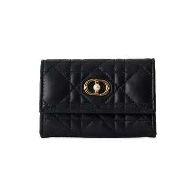 Dior Women's Jolie Glycine Wallet "Black"