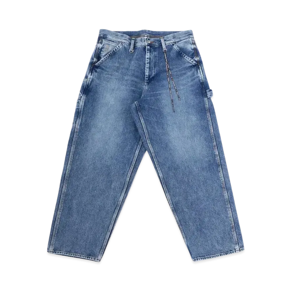 mastermind WORLD Baggy 2 Way Stretched Work Denim Pants "Indigo"