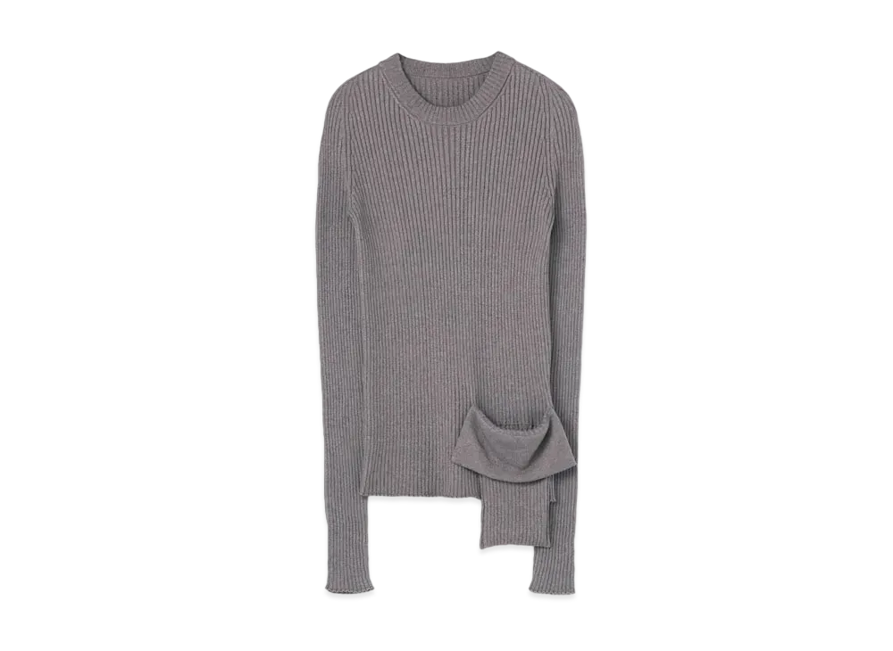 Yohji Yamamoto 7G4 X 2 WG POCKET PULLOVER "Gray"