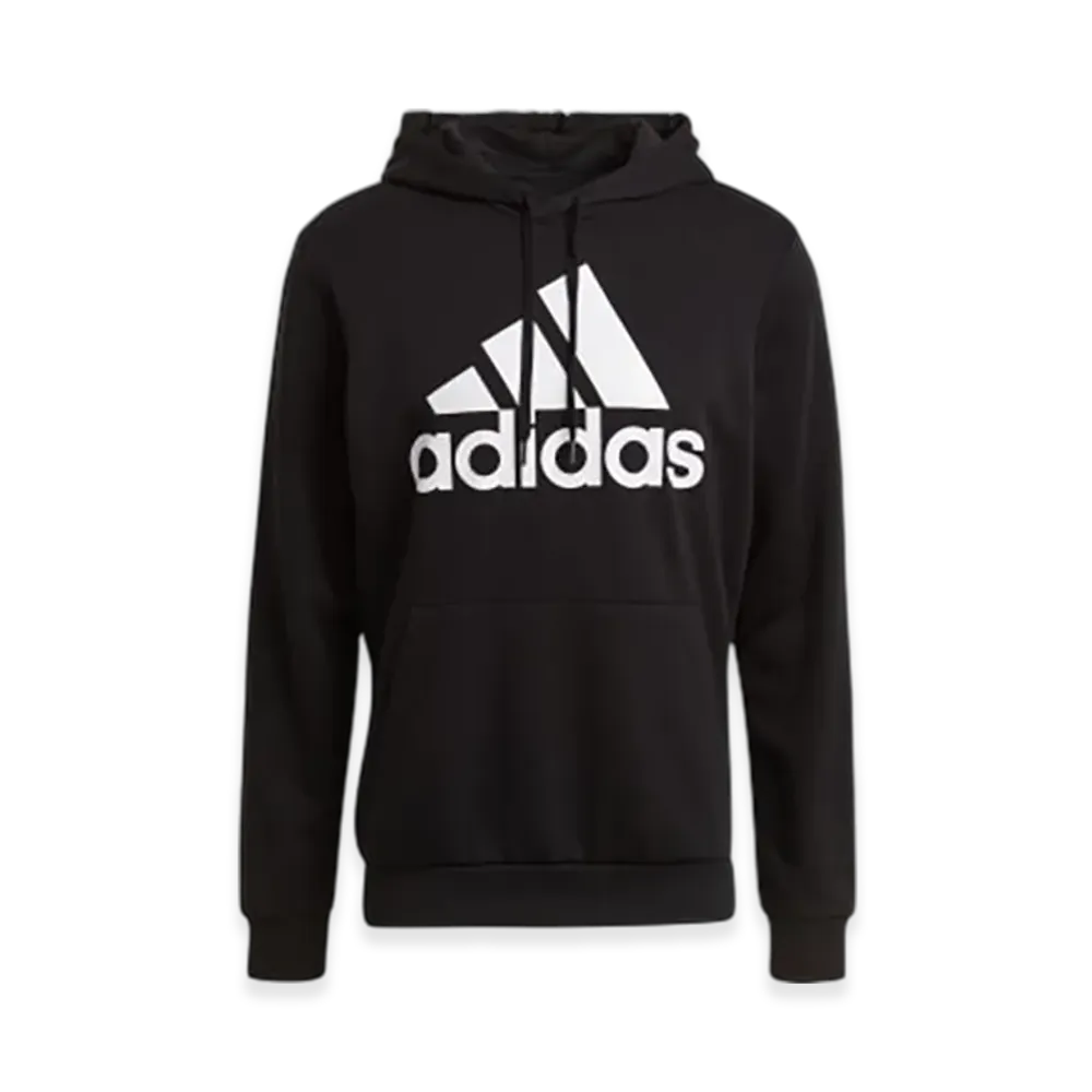 adidas Essentials Big Logo Hoodie "Black/White"