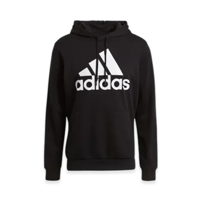 adidas Essentials Big Logo Hoodie "Black/White"