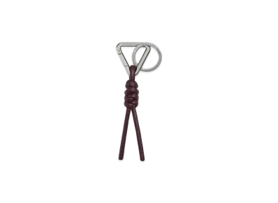 Bottega Veneta Triangle Keyring "Dark Barolo"