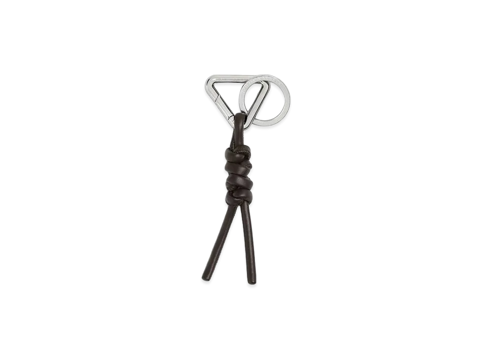 Bottega Veneta Triangle Keyring "Fondente"