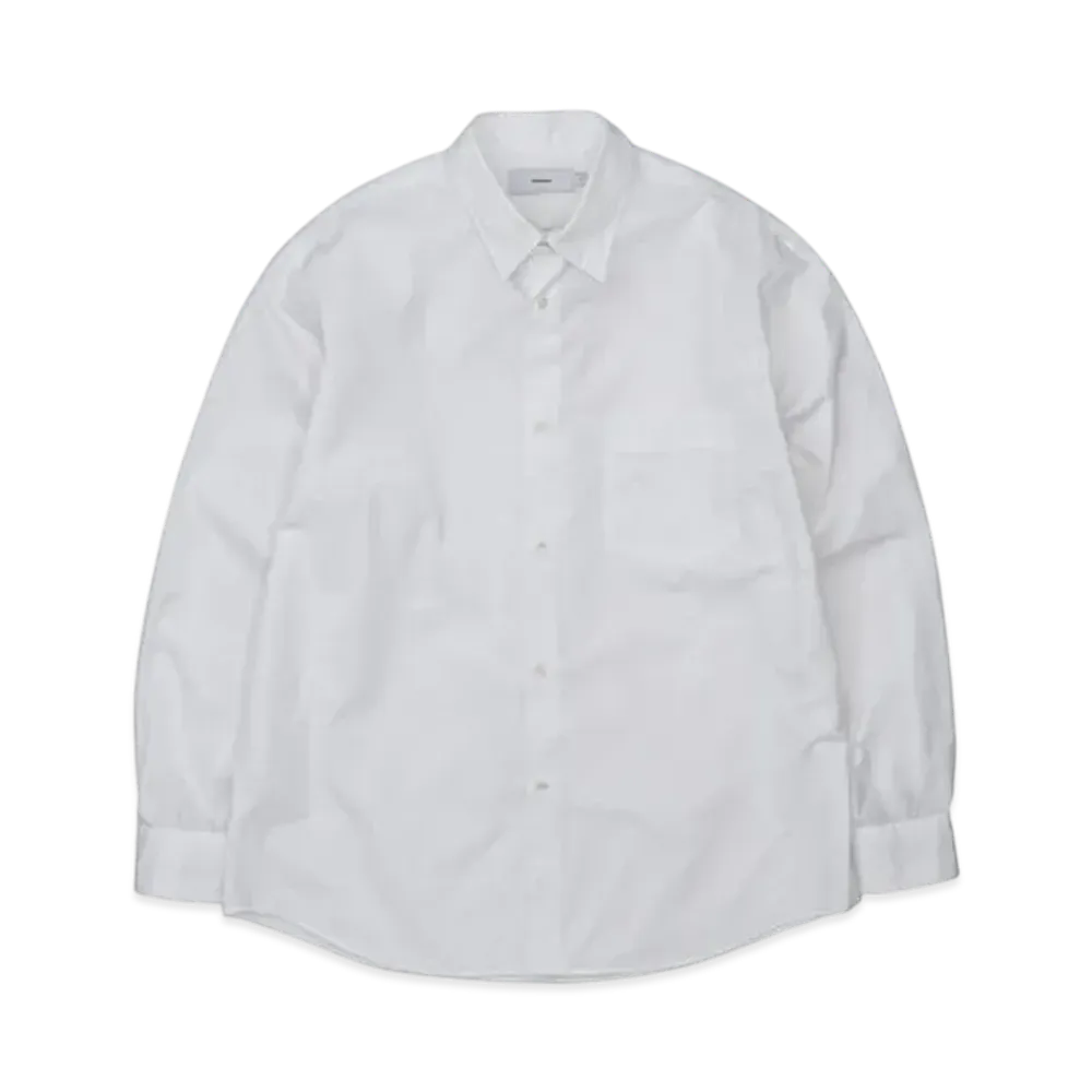 Graphpaper High Count Regular Collar Round Cut Shirt "White"