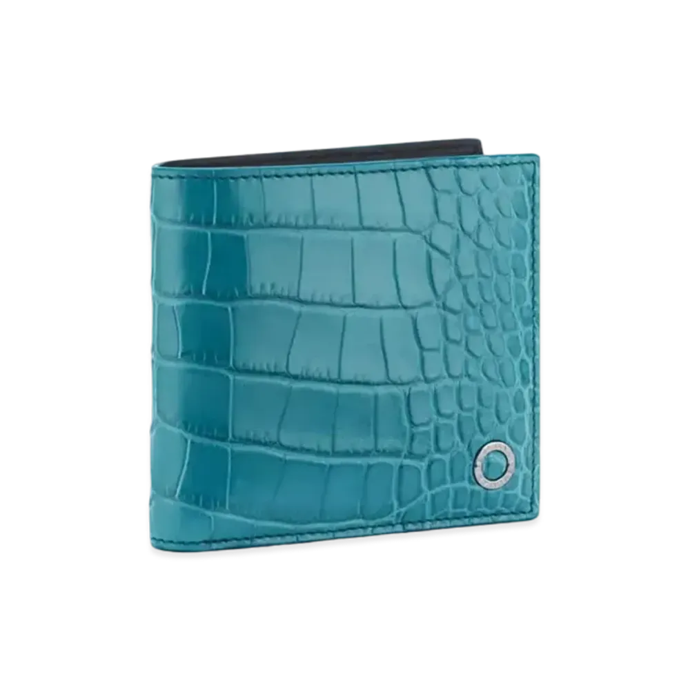BVLGARI Bvlgari Man Compact Wallet Japan Exclusive "Cerulean Topaz Light Blue"