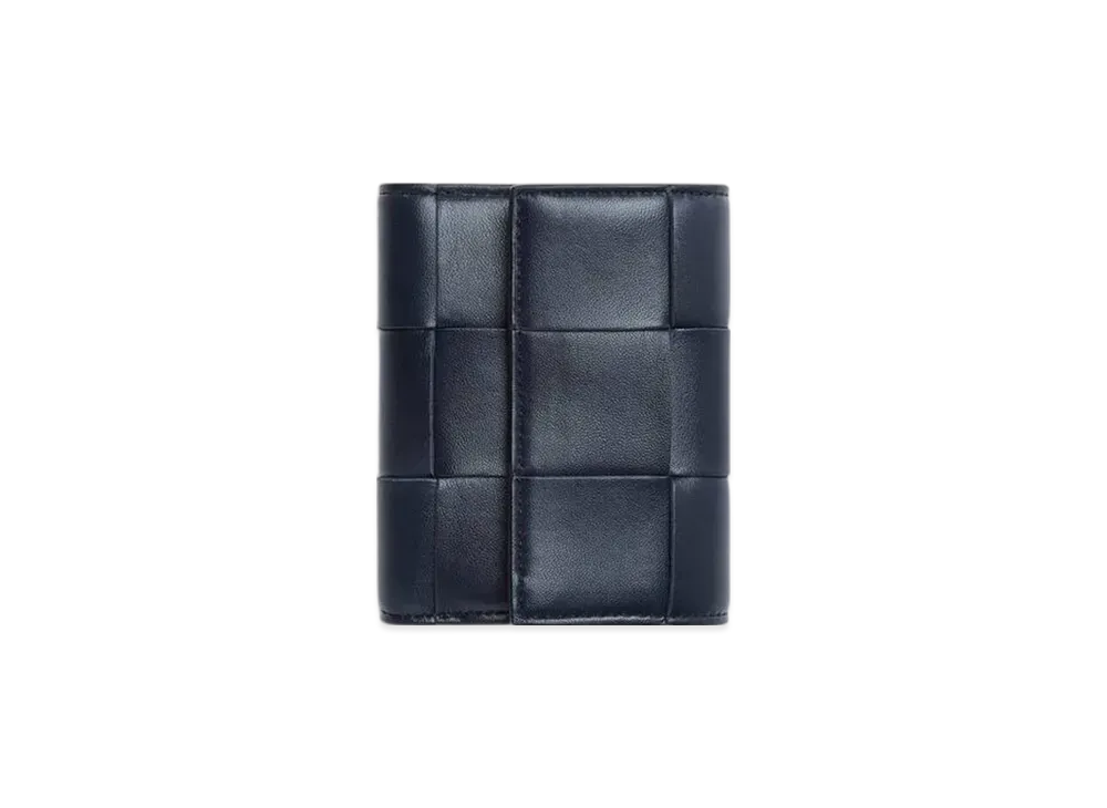 Bottega Veneta Cassette Tri-Fold Zip Wallet "Space"