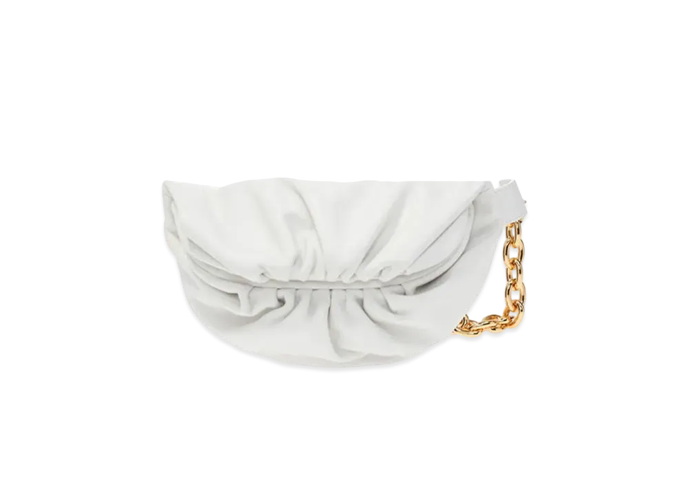 Bottega Veneta Calfskin Crossbody Shoulder Bag "White"