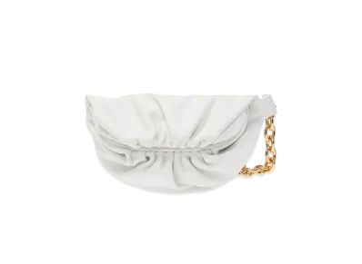 Bottega Veneta Calfskin Crossbody Shoulder Bag "White"