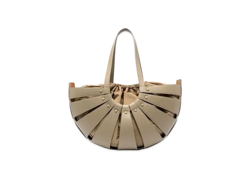 Bottega Veneta The Shell Tote Hand Bag "Taupe"