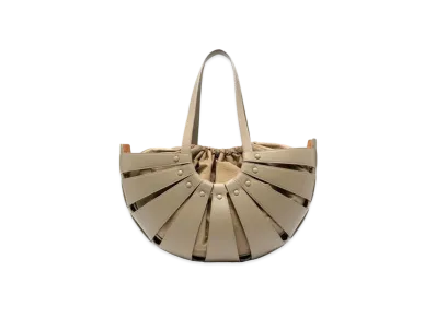 Bottega Veneta The Shell Tote Hand Bag "Taupe"