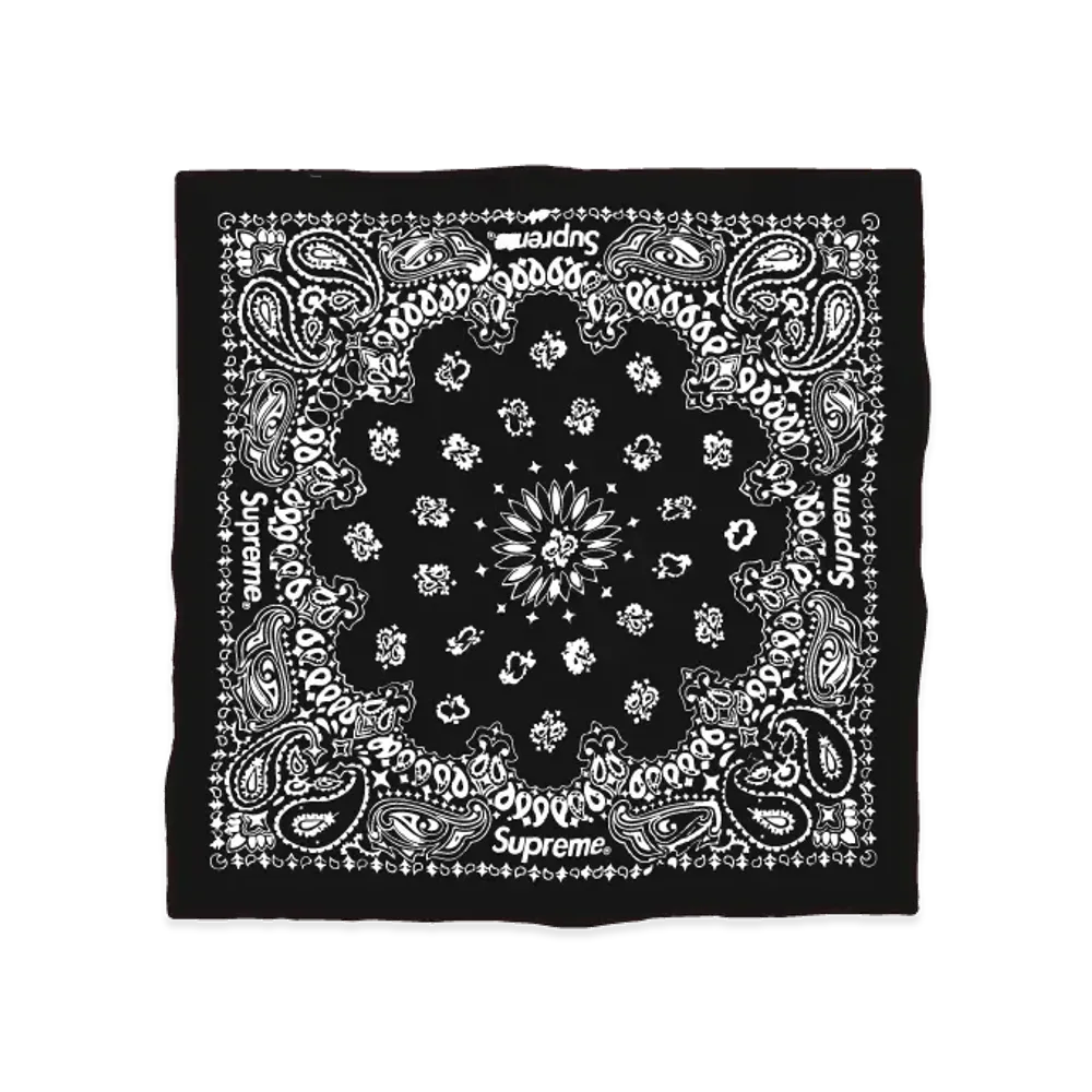 Supreme Silk Bandana "Black"