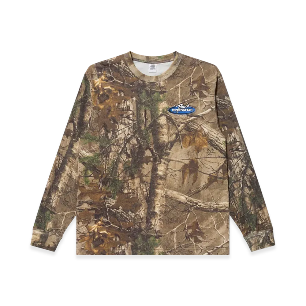 BlackEyePatch Real Tree Team Logo L/S Tee "Multi"