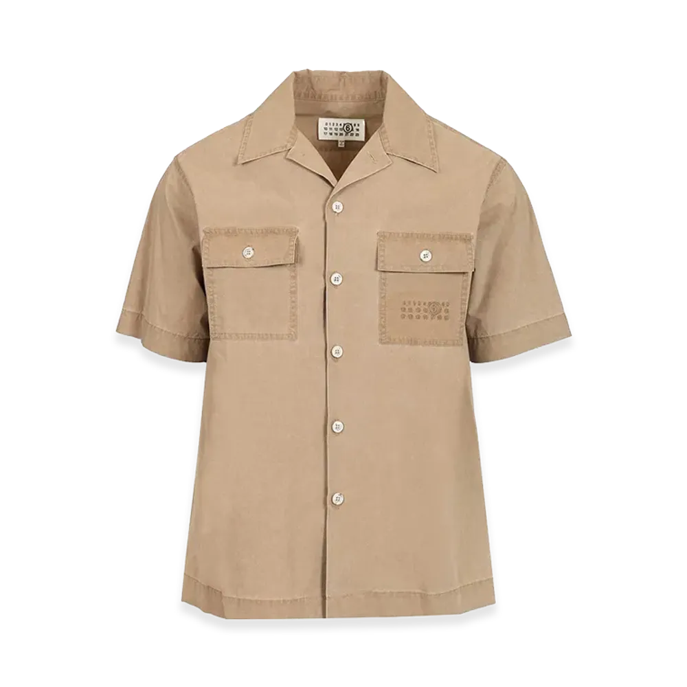 MM6 Maison Margiela Short-Sleeved Shirt "Beige"