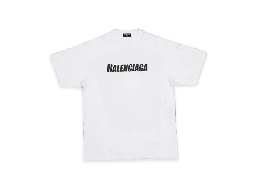 BALENCIAGA Caps Boxy Fit T-Shirt "White"