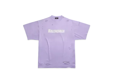 BALENCIAGA Caps T-shirt Boxy Fit By "Purple"
