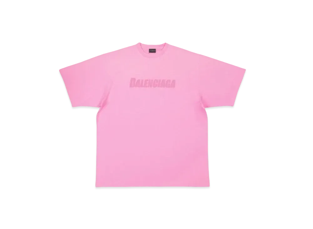 BALENCIAGA Caps T-shirt Boxy Fit "Pink"
