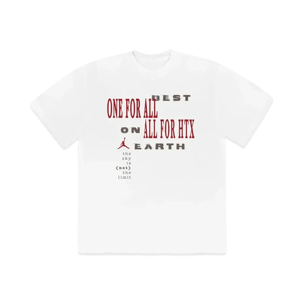 Travis Scott Cactus Jack x JORDAN BEST ON EARTH TEE "White"