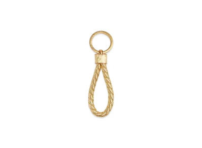 Bottega Veneta Intrecciato Key Ring "Gold"