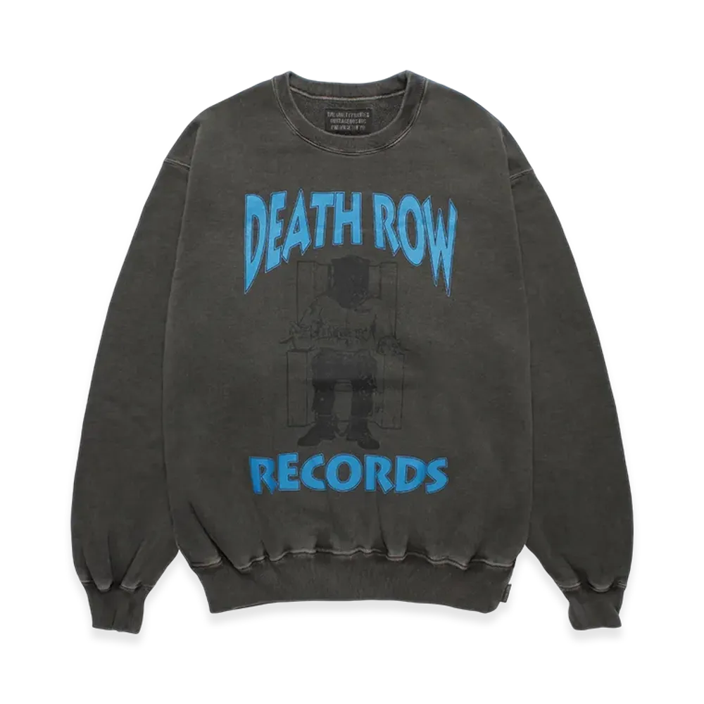 WACKO MARIA Death Row Records / Garment Dyed Sweat Shirt "Gray"