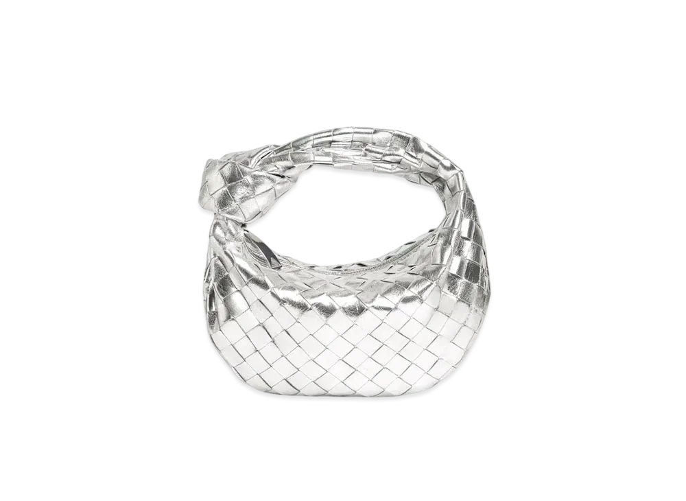 Bottega Veneta Mini Jodie "Silver"