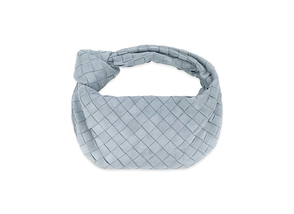 Bottega Veneta Women's Light- Suede Mini Jodie Handbag "Light Blue"