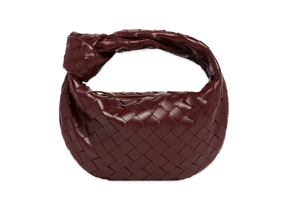 Bottega Veneta Women's Nappa Leather Mini Jodie Handbag "Burgundy"