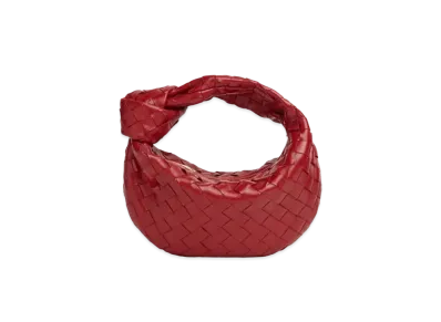Bottega Veneta Mini The Jodie Hand Bag "Dark Red"