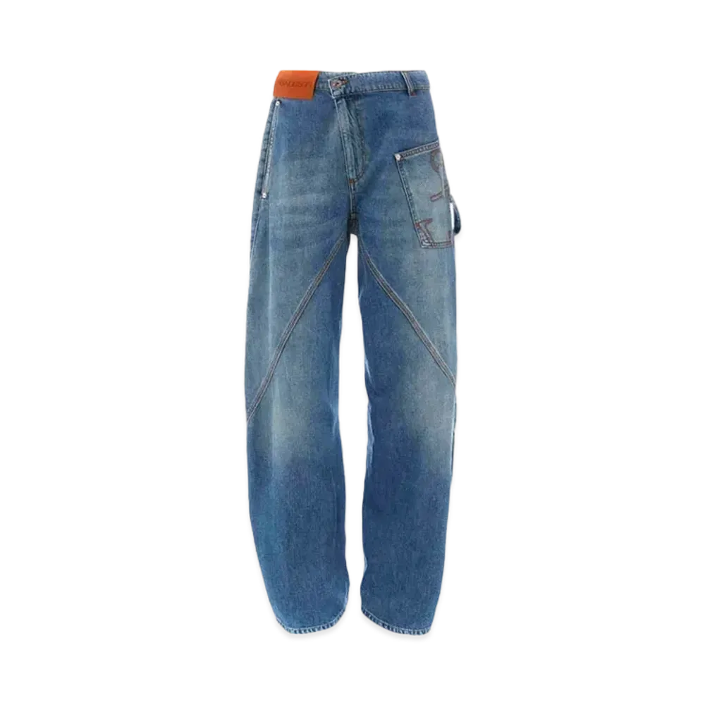 JW ANDERSON Twisted Workwear Denim Jeans "Light Blue"
