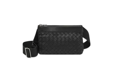 Bottega Veneta Intrecciato Duo Bag "Black"
