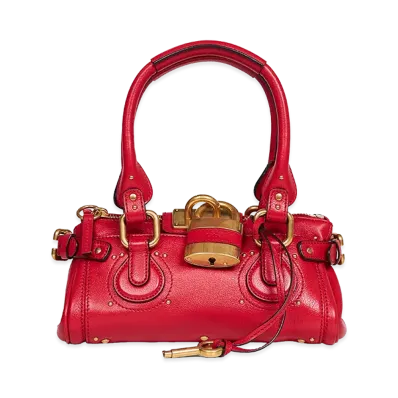 Chloe Women's Small Paddington Handbag "Red"