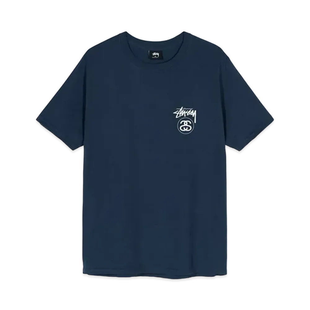 Stussy Stock Link Tee "Navy"