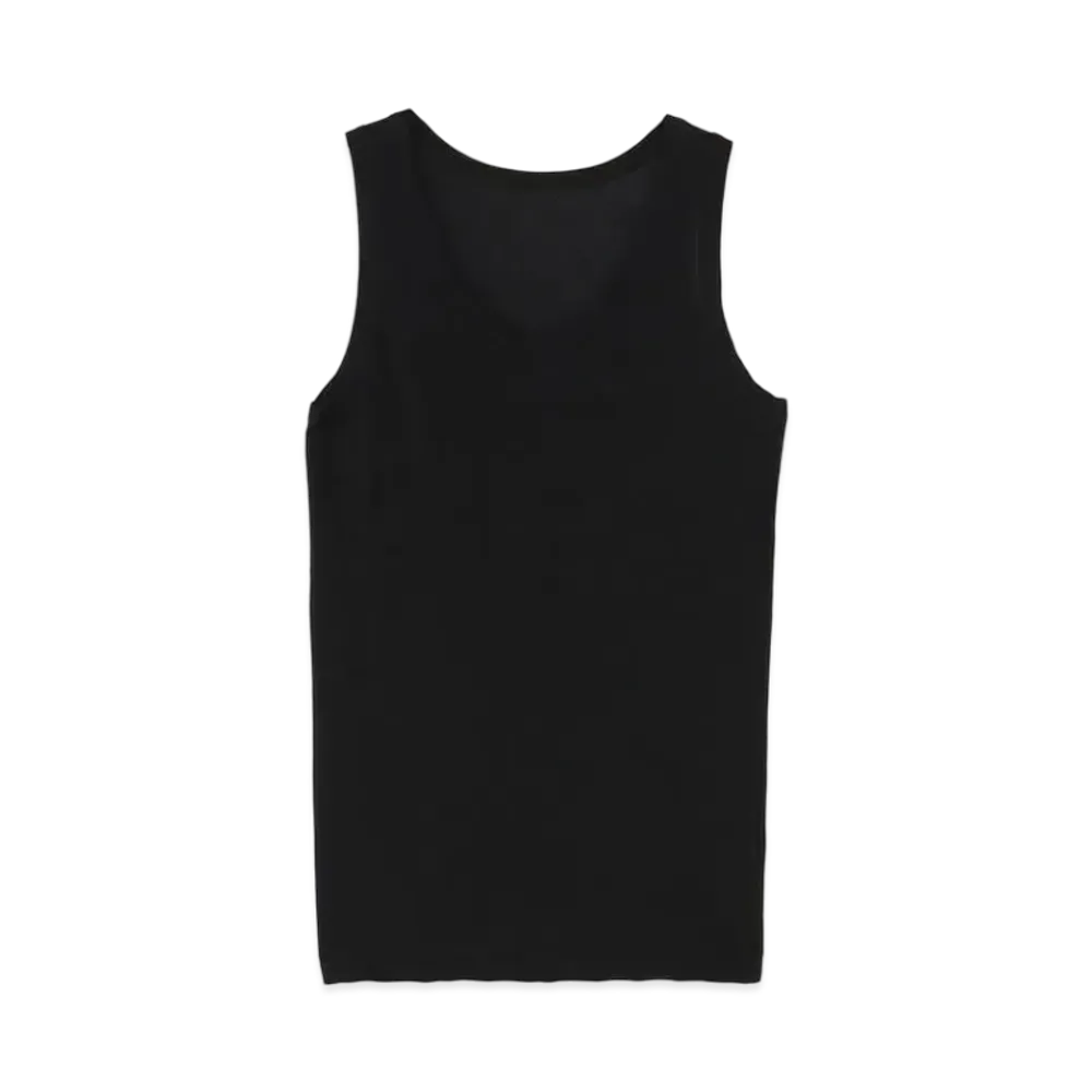 Yohji Yamamoto 80/-COSMORAMA HIGH GAUGE PS TANK TOP "Black"